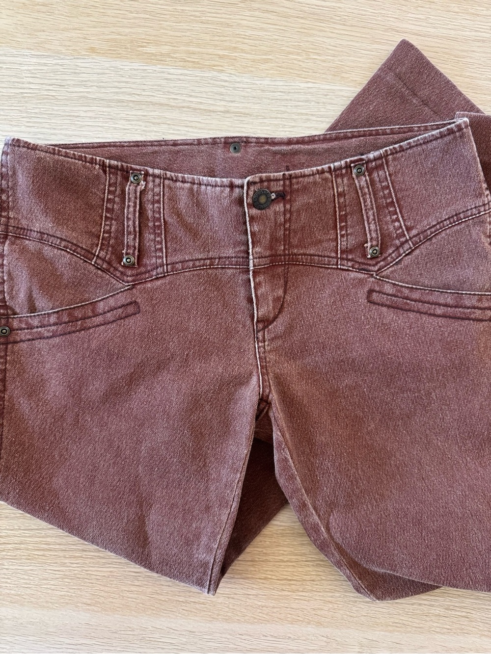 Y2K Brown Flare Jeans / Corset Waist / Low-Rise Vibe / Bratz Aesthetic